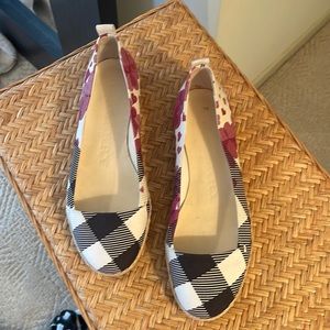 Authentic Vintage Burberry Espdrille Style Flats